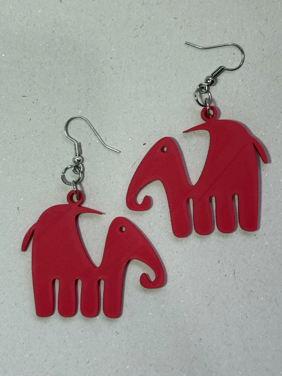Cute Elephant Silhouette Earrings view 4