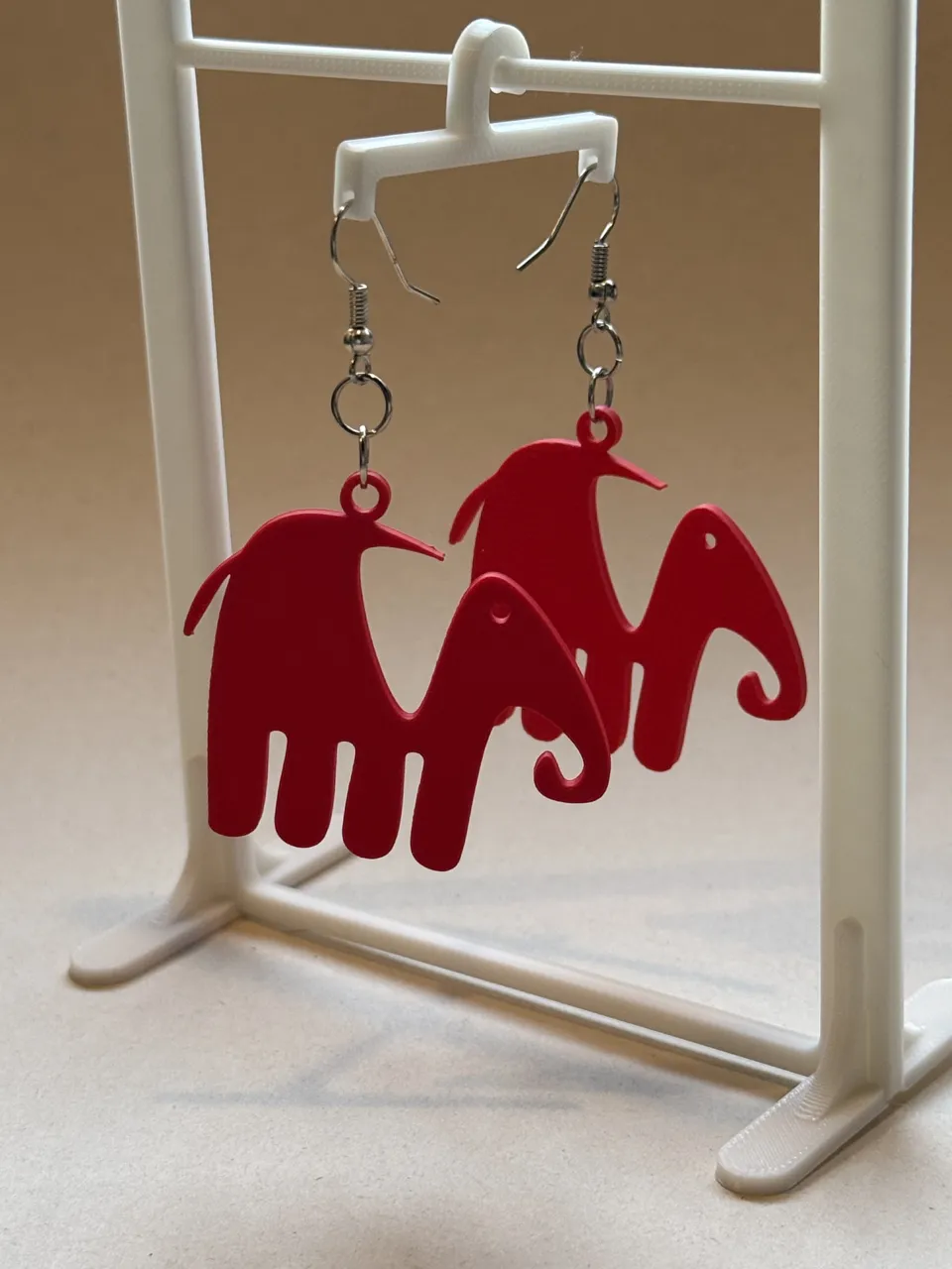 Cute Elephant Silhouette Earrings view 2