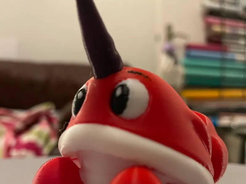 hermit crab with unicorn horn