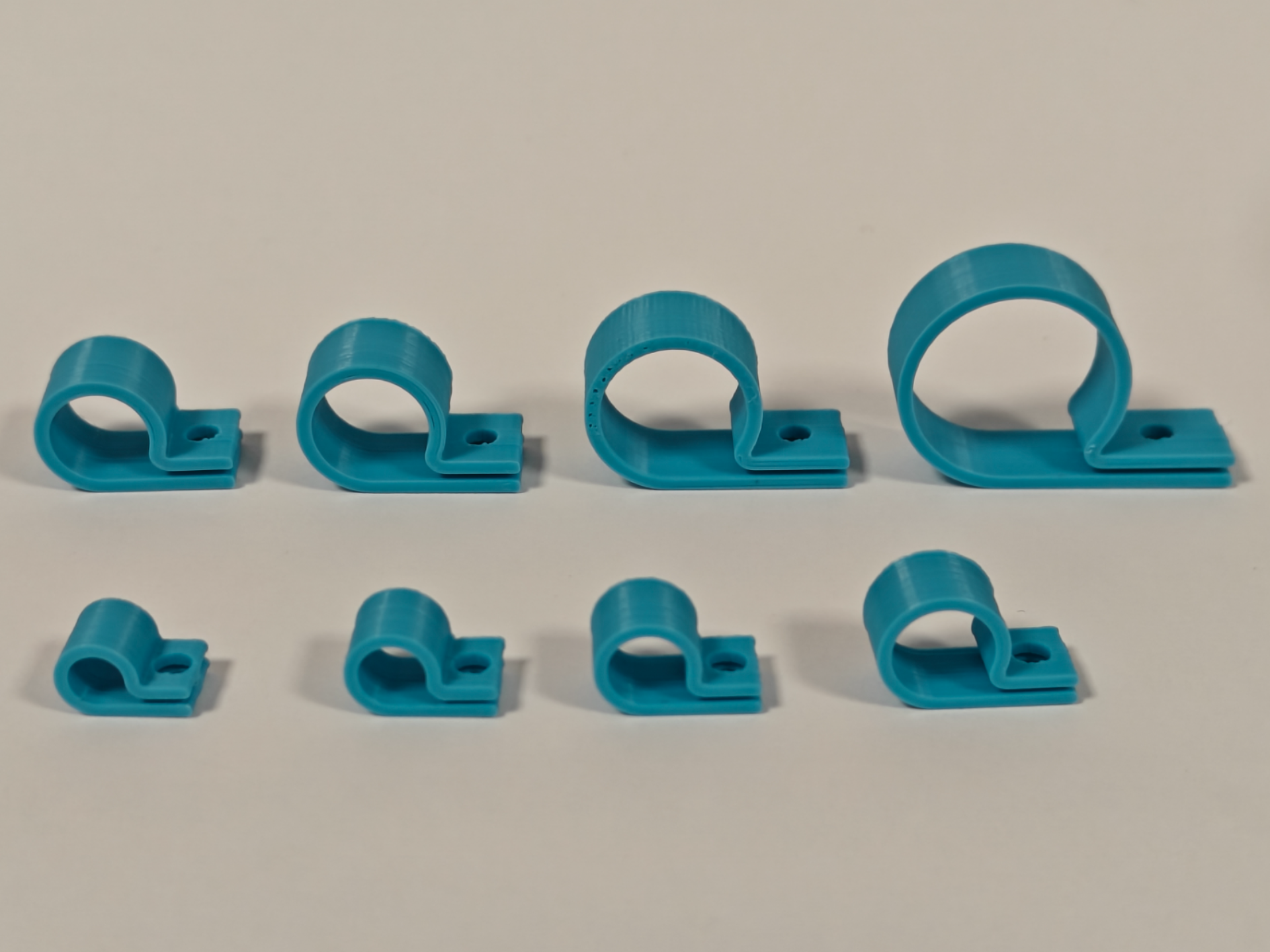 Round Cable Clamps | M3 Screw | 10 Sizes