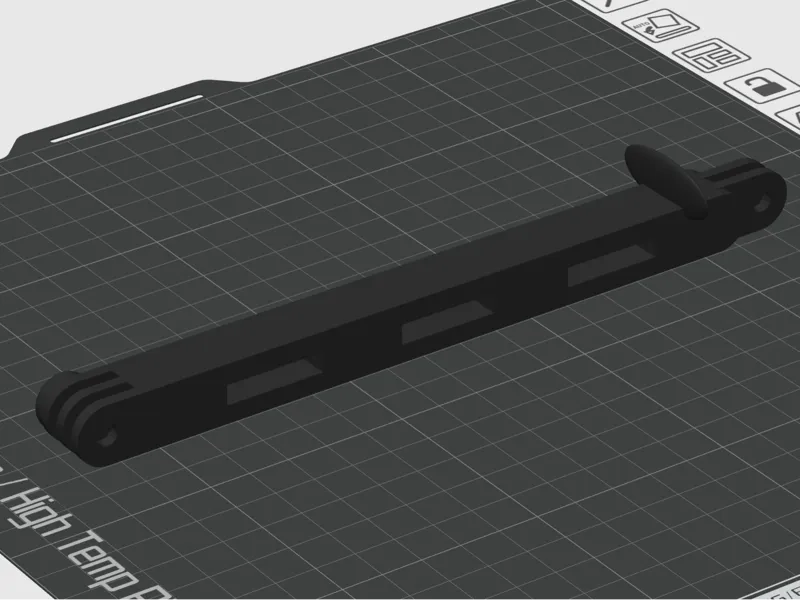 Gopro prolong mount with power bank plate