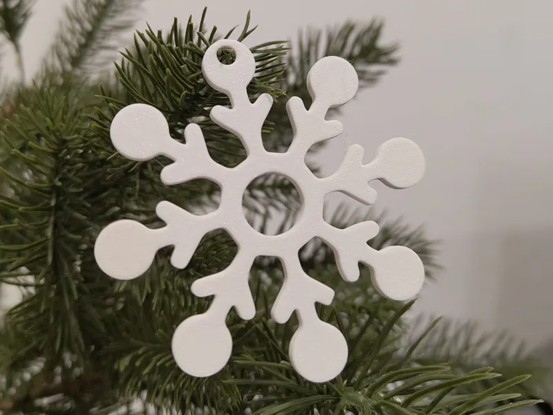 Snowflake 10 Tree Decor/Keychain