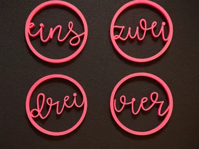 Advent Wreath Decoration Numbers