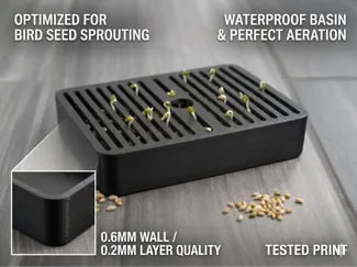 Bird Seed Sprouter Tray