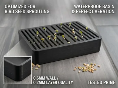 Bird Seed Sprouter Tray