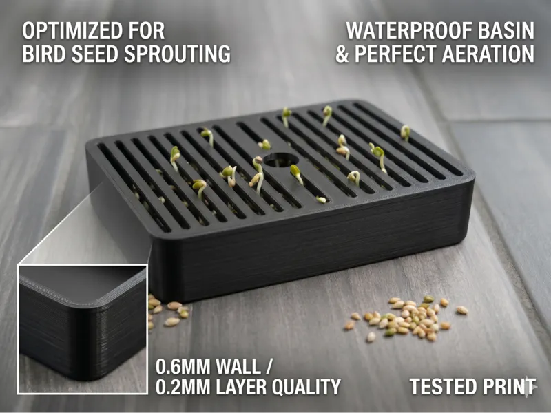 Bird Seed Sprouter Tray