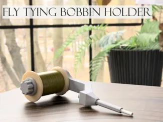 Fly tying bobbin holder