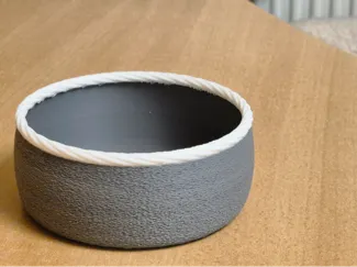 FuzzyForm Rope Bowl – Modern 3D Printed Home Decor