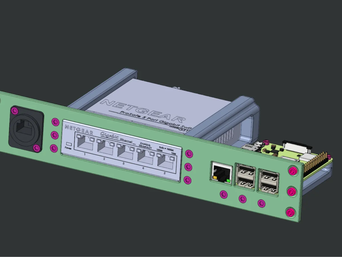 Rack 10zoll GS105_Raspberry Pi MK1 – Kostenloses 3D-Druckmodell ...