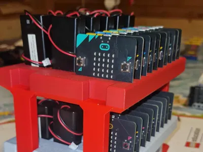 Micro:bit and battery organiser