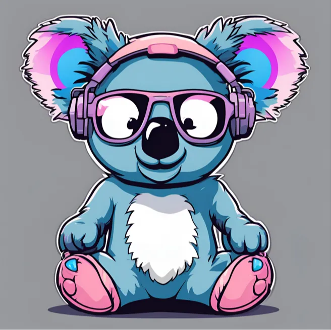 Paintable Model Koala Cute Figurine 
