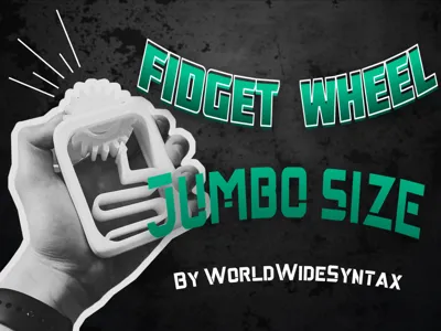 Fidget wheel jumbo size