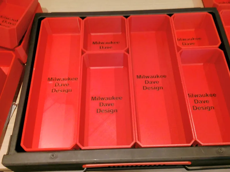 Milwaukee Packout 4 Drawer organisers inner 2/3