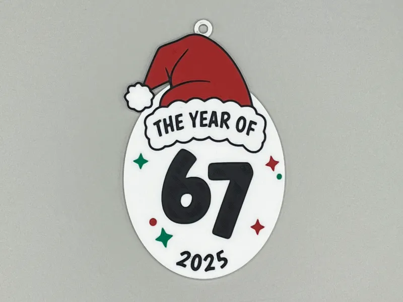 Year of 6 7  Six Seven Ornament Funny