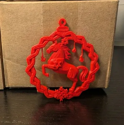 Cavallo decorativo che salta sul fuoco, ornamento elegante, regalo fatto a mano da collezione