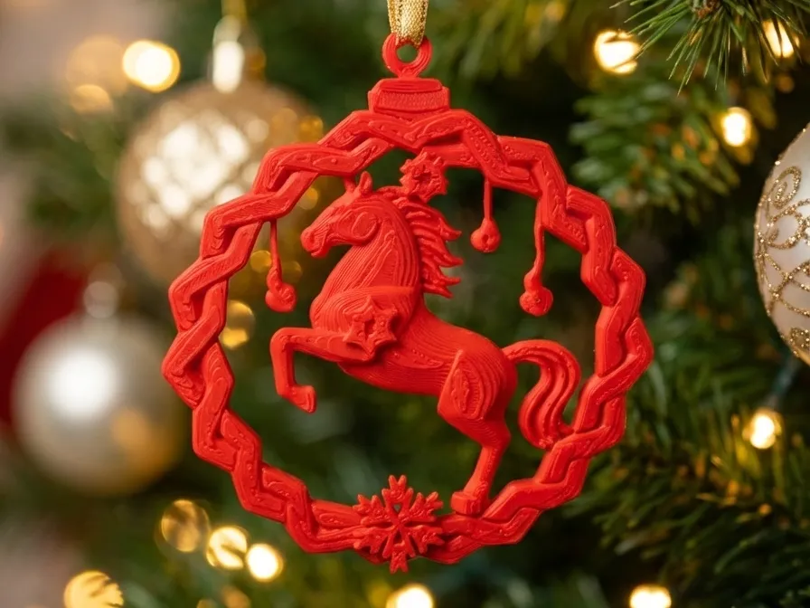 Cavallo decorativo che salta sul fuoco, ornamento elegante, regalo fatto a mano da collezione