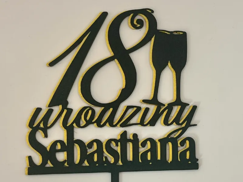 Topper - 18 urodziny Sebastiana