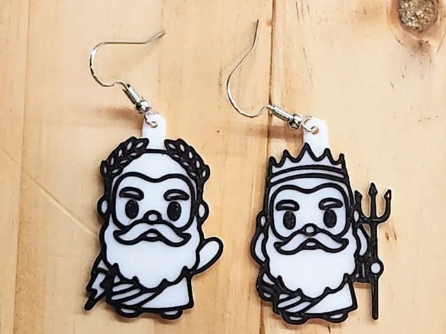 Zeus and Poseidon Earrings