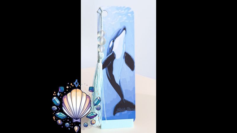 Orca Whale - 4 Color Bookmark