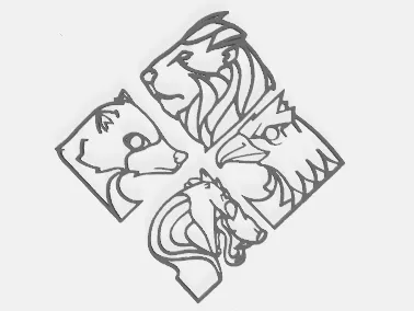 Cuadro animales salvajes