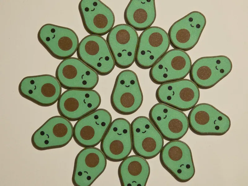 Avocado Fridge Magnet (Concealed Magnet)