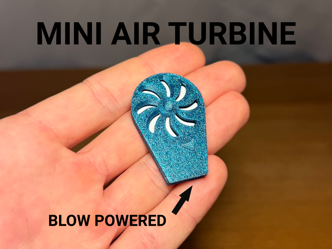 Mini Air Turbine – Blow Powered Spinner