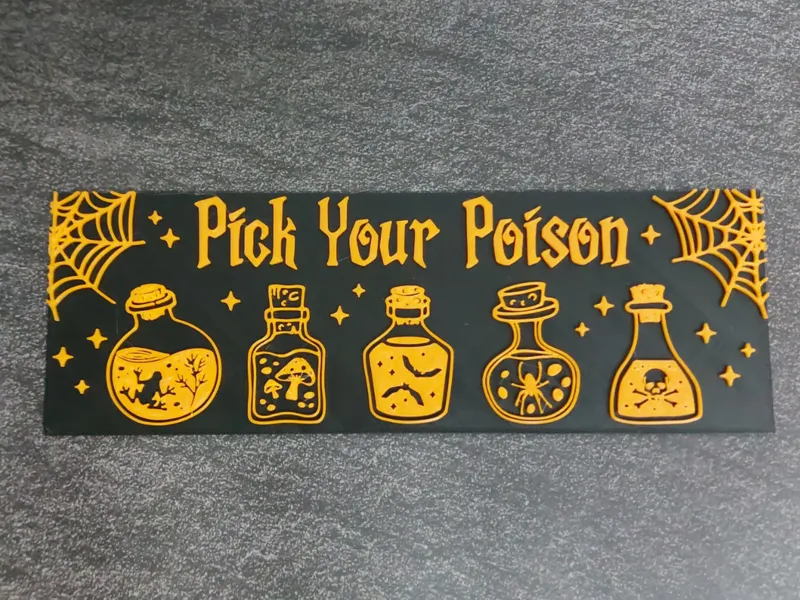 Halloween Pick Your Poison wall art