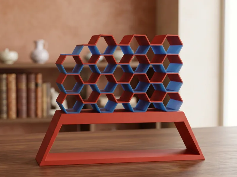 Hexa-Gallery: 24-Slot Modular Pen Organizer