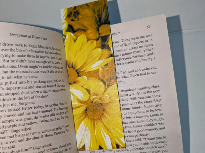Yellow Flowers Bookmark
