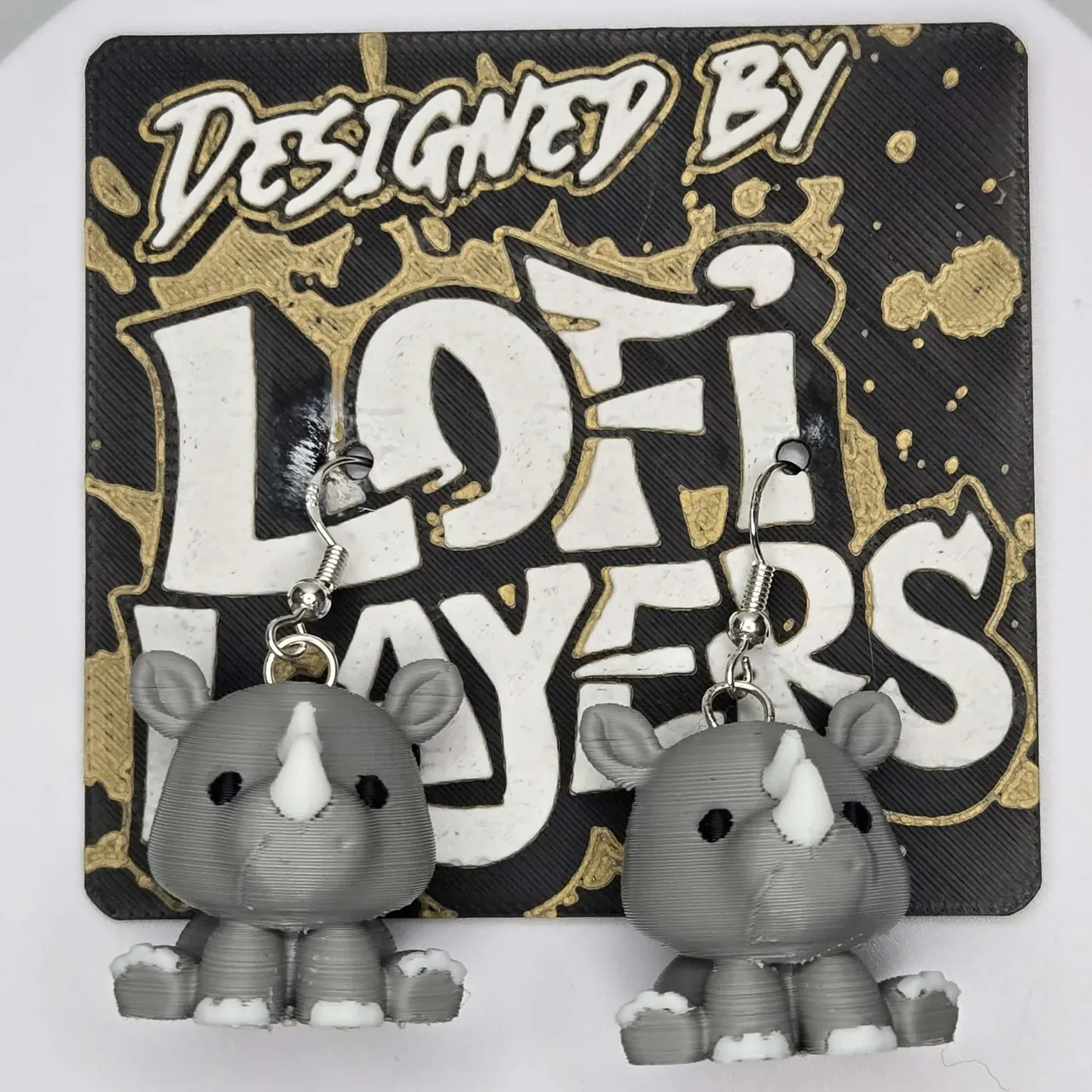 Rhino Hanger Earrings view 3