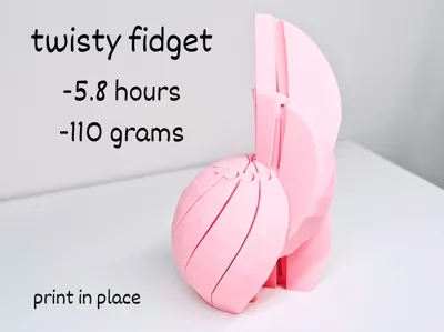Low Poly Spiral Twisty Fidget