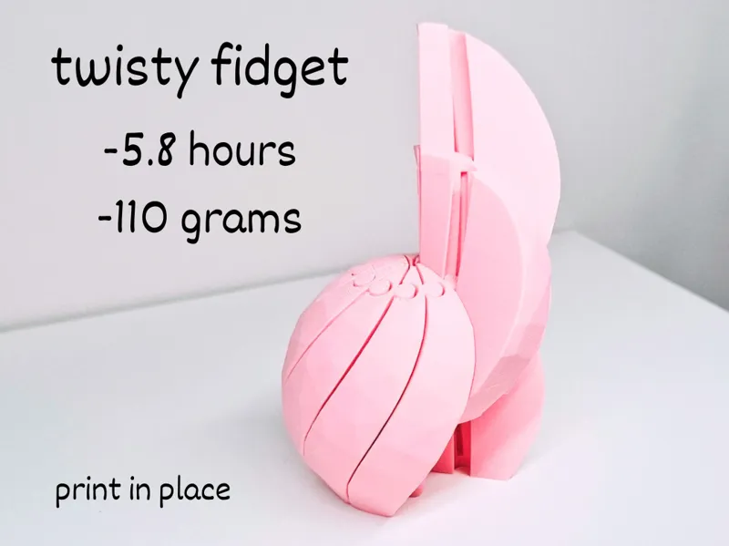 Low Poly Spiral Twisty Fidget
