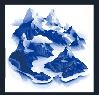 Mist mountain HueForge using 3 color