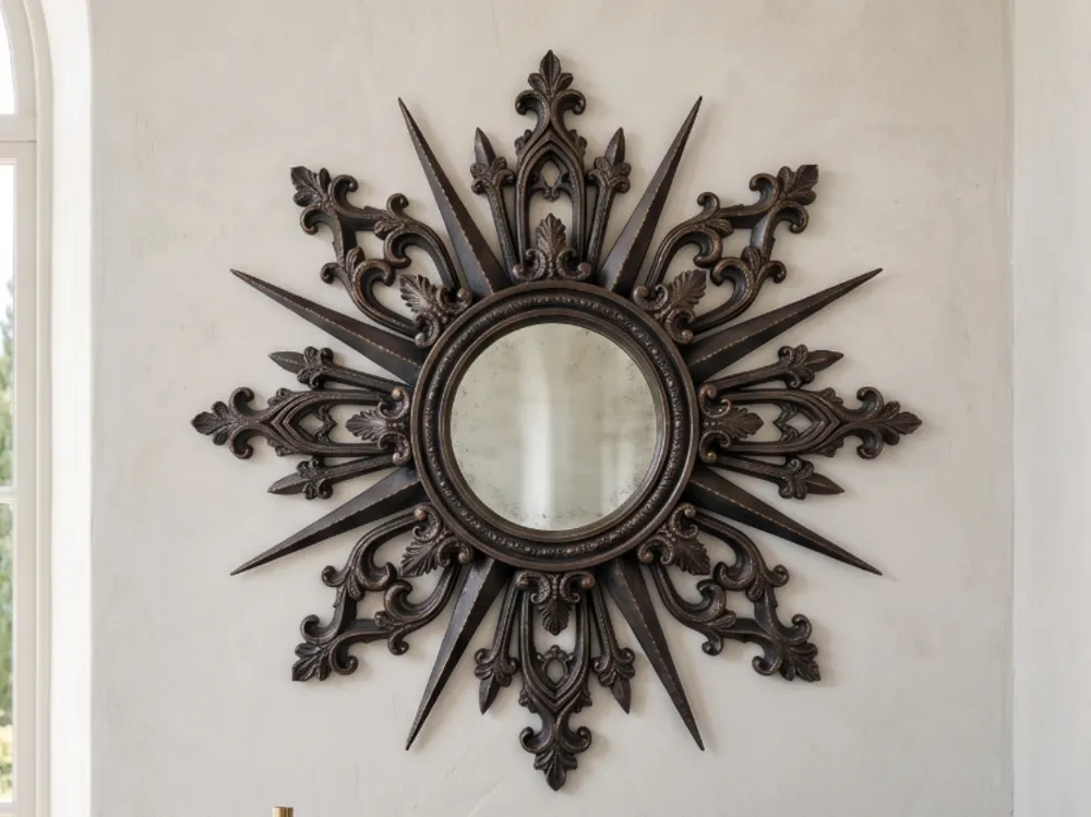 Marco decorativo: Gothic Baroque Sunburst Mirror Frame. Referencia del modelo original.