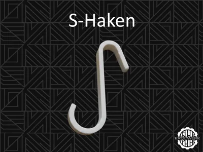 S-Hooks for IKEA TJUSIG & 15 mm Pipes