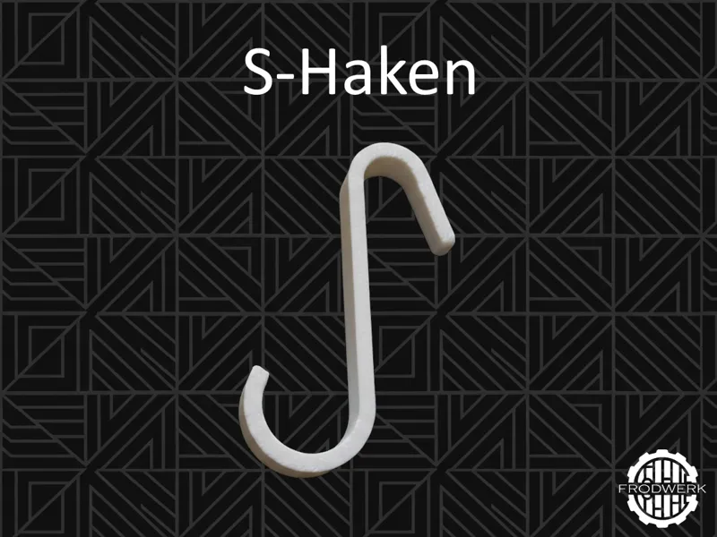 S-Haken für IKEA TJUSIG & 15 mm Rohre