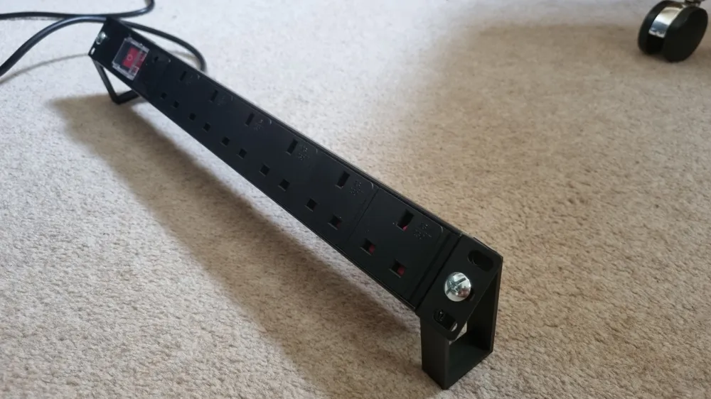 19 Inch Rackmount PDU Desk Stand - Free 3D Print Model - MakerWorld