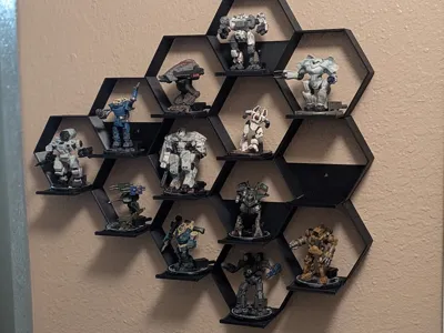 Wizkids Mechwarrior Hex Display Shelf