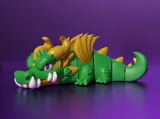 Артикулирана фигурка Emerald Dragon