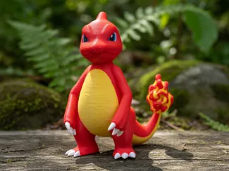 Charmeleon Pokemon Figure Multi-Color Print