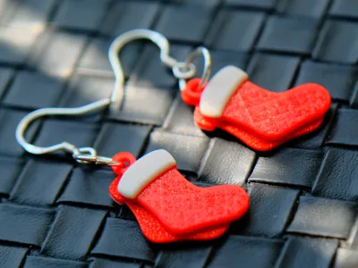Cute Christmas Stocking Earrings