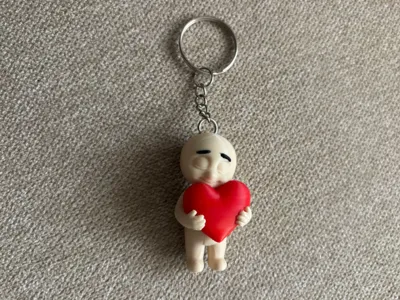 Emotito Heart Keychain "by Manolo Moods"