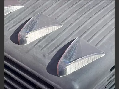 Vortex Generators for reducing wind drag.