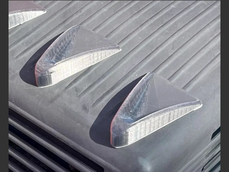 Vortex Generators for reducing wind drag.