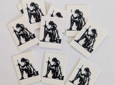 Magic the Gathering White Human Soldier Token