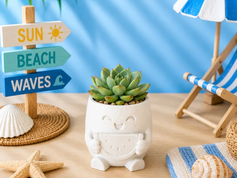 Beach Buddies Summer Pot – Planter| Watermelon