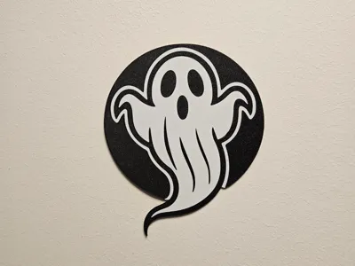 Ghost2d Ghost 2D wall art by FabLab_ee - MakerWorld