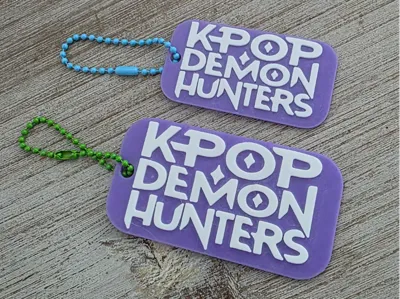 KPop Demon Hunters Logo Keychain version 2