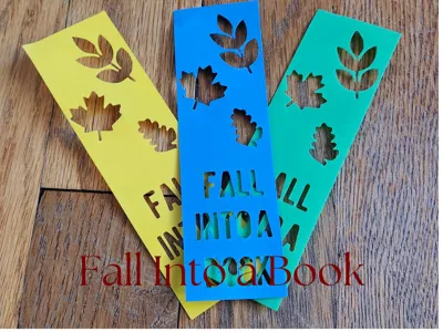 "Fall Into a Book" Bookmark
