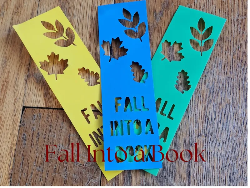 "Fall Into a Book" Bookmark